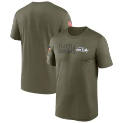 Seattle Seahawks Legend Men's 2022 Salute to Service Team T-Shirt (Olive)