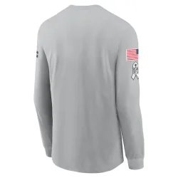 Seattle Seahawks Men's 2024 Salute To Service Long Sleeve T-Shirt (Gray)