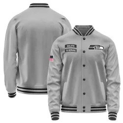 Seattle Seahawks Men's Salute to Service Performance Jacket (Gray)