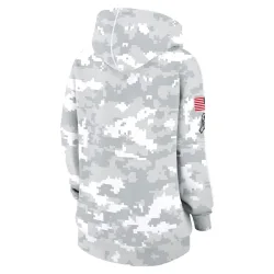 Seattle Seahawks Women's 2024 Salute To Service Club Fleece Pullover Hoodie (Arctic Camo)