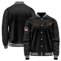 Seattle Seahawks Youth Salute to Service Sideline Performance Jacket (Black)