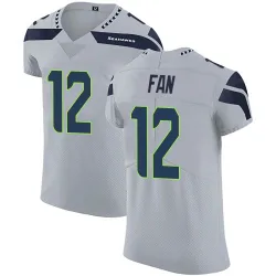 12th Fan Seattle Seahawks Elite Men's Alternate Vapor Untouchable Jersey (Gray)