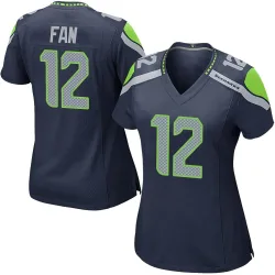 12th Fan Seattle Seahawks Game Women's Team Color Jersey (Navy)
