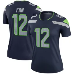 12th Fan Seattle Seahawks Legend Women's Jersey (Navy)