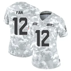 12th Fan Seattle Seahawks Limited Women's 2024 Salute to Service Jersey (Arctic Camo)