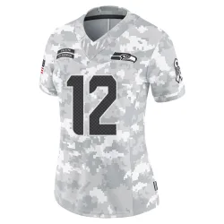 12th Fan Seattle Seahawks Limited Women's 2024 Salute to Service Jersey (Arctic Camo)