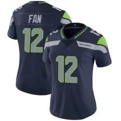 12th Fan Seattle Seahawks Limited Women's Team Color Vapor Untouchable Jersey (Navy)