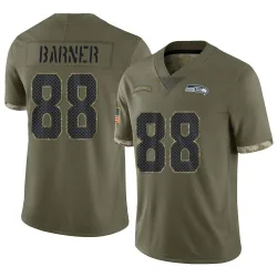 AJ Barner Seattle Seahawks Limited Men's 2022 Salute To Service Jersey (Olive)