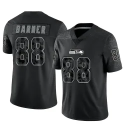 AJ Barner Seattle Seahawks Limited Men's Reflective Jersey (Black)