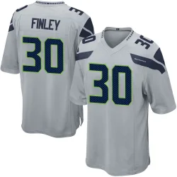 AJ Finley Seattle Seahawks Game Men's Alternate Jersey (Gray)