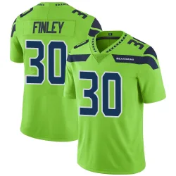 AJ Finley Seattle Seahawks Limited Men's Color Rush Neon Jersey (Green)
