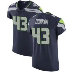 Aaron Donkor Seattle Seahawks Elite Men's Team Color Vapor Untouchable Jersey (Navy)