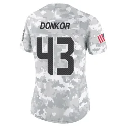 Aaron Donkor Seattle Seahawks Limited Women's 2024 Salute to Service Jersey (Arctic Camo)