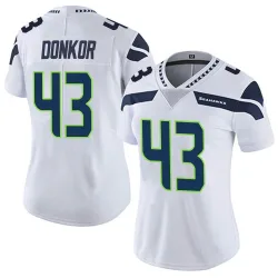 Aaron Donkor Seattle Seahawks Limited Women's Vapor Untouchable Jersey (White)