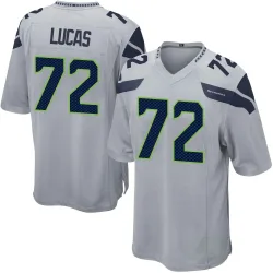 Abraham Lucas Seattle Seahawks Game Men's Alternate Jersey (Gray)