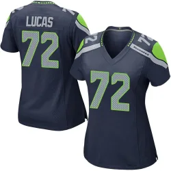 Abraham Lucas Seattle Seahawks Game Women's Team Color Jersey (Navy)