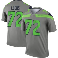 Abraham Lucas Seattle Seahawks Legend Men's Steel Inverted Jersey ()
