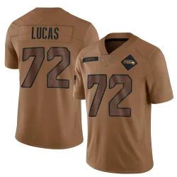 Abraham Lucas Seattle Seahawks Limited Men's 2023 Salute To Service Jersey (Brown)
