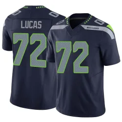 Abraham Lucas Seattle Seahawks Limited Men's Vapor F.U.S.E. Jersey (Navy)