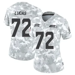 Abraham Lucas Seattle Seahawks Limited Women's 2024 Salute to Service Jersey (Arctic Camo)