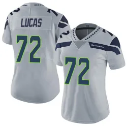 Abraham Lucas Seattle Seahawks Limited Women's Alternate Vapor Untouchable Jersey (Gray)