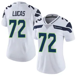 Abraham Lucas Seattle Seahawks Limited Women's Vapor Untouchable Jersey (White)