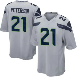 Adrian Peterson Seattle Seahawks Game Men's Alternate Jersey (Gray)