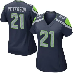 Adrian Peterson Seattle Seahawks Game Women's Team Color Jersey (Navy)
