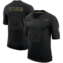Adrian Peterson Seattle Seahawks Limited Men's 2020 Salute To Service Jersey (Black)