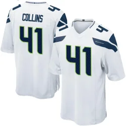 Alex Collins Seattle Seahawks Game Men's Jersey (White)