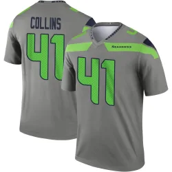 Alex Collins Seattle Seahawks Legend Men's Steel Inverted Jersey ()