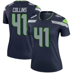 Alex Collins Seattle Seahawks Legend Women's Jersey (Navy)