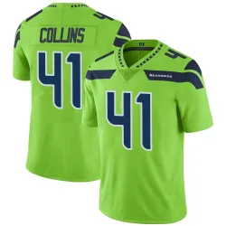 Alex Collins Seattle Seahawks Limited Men's Color Rush Neon Jersey (Green)