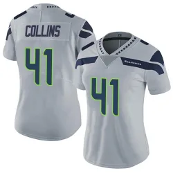 Alex Collins Seattle Seahawks Limited Women's Alternate Vapor Untouchable Jersey (Gray)