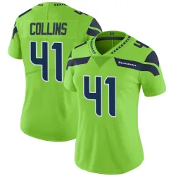 Alex Collins Seattle Seahawks Limited Women's Color Rush Neon Jersey (Green)