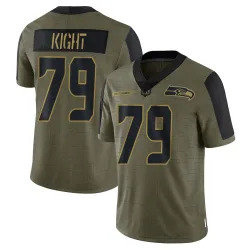 Amari Kight Seattle Seahawks Limited Men's 2021 Salute To Service Jersey (Olive)