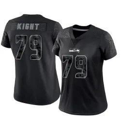 Amari Kight Seattle Seahawks Limited Women's Reflective Jersey (Black)