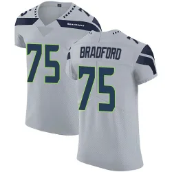 Anthony Bradford Seattle Seahawks Elite Men's Alternate Vapor Untouchable Jersey (Gray)