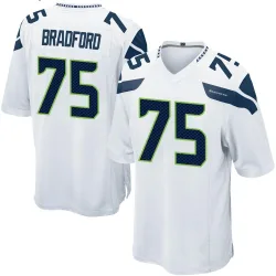 Anthony Bradford Seattle Seahawks Game Men's Jersey (White)