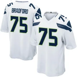 Anthony Bradford Seattle Seahawks Game Youth Jersey (White)