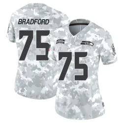 Anthony Bradford Seattle Seahawks Limited Women's 2024 Salute to Service Jersey (Arctic Camo)
