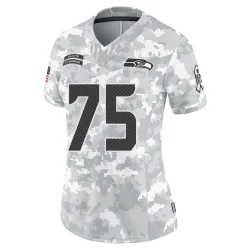 Anthony Bradford Seattle Seahawks Limited Women's 2024 Salute to Service Jersey (Arctic Camo)