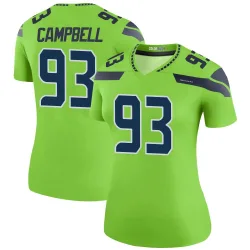 Anthony Campbell Seattle Seahawks Legend Women's Color Rush Neon Jersey (Green)