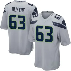Austin Blythe Seattle Seahawks Game Men's Alternate Jersey (Gray)