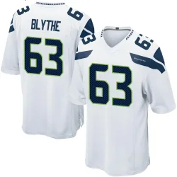 Austin Blythe Seattle Seahawks Game Men's Jersey (White)