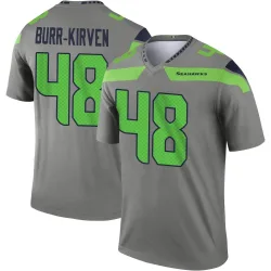Ben Burr-Kirven Seattle Seahawks Legend Men's Steel Inverted Jersey ()