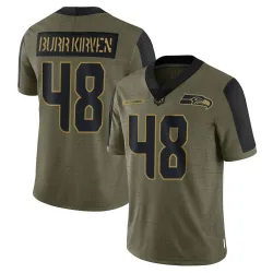Ben Burr-Kirven Seattle Seahawks Limited Men's 2021 Salute To Service Jersey (Olive)