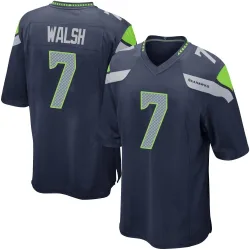 Blair Walsh Seattle Seahawks Game Men's Team Color Jersey (Navy)