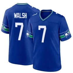 Blair Walsh Seattle Seahawks Game Men's Throwback Jersey (Royal)