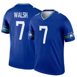 Blair Walsh Seattle Seahawks Legend Men's Throwback Jersey (Royal)